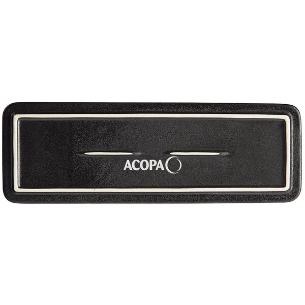 Sample- Acopa Heika 13 3/16" X 4 1/2" Black Matte Textured Rectangular Flat Stoneware Plate 3 Sample- Acopa Heika 13 3/16" X 4 1/2" Black Matte Textured Rectangular Flat Stoneware Plate - Image 3