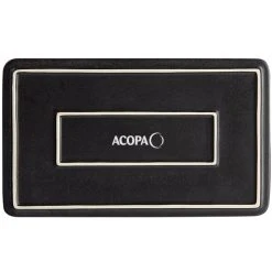 Sample - Acopa Heika 13 3/4" X 8" Black Matte Textured Rectangular Flat Stoneware Plate -Acopa Sales 2324430