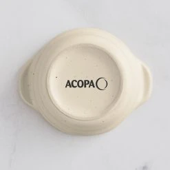 Sample - Acopa Embers 2.5 Oz. Cream White Matte Stoneware Sauce Cup -Acopa Sales 2325429