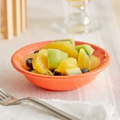 Sample - Acopa Capri 4.5 Oz. Valencia Orange Stoneware Fruit Bowl / Monkey Dish