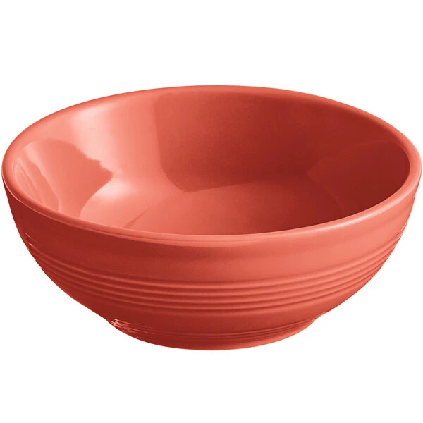 Sample- Acopa Capri 13 Oz. Coral Reef Stoneware Nappie Bowl 2 Sample- Acopa Capri 13 Oz. Coral Reef Stoneware Nappie Bowl - Image 2