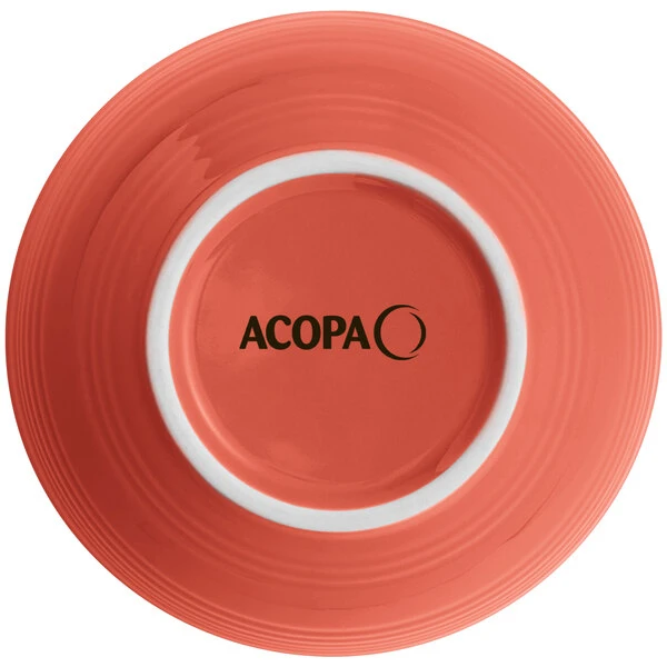 Sample- Acopa Capri 13 Oz. Coral Reef Stoneware Nappie Bowl 3 Sample- Acopa Capri 13 Oz. Coral Reef Stoneware Nappie Bowl - Image 3