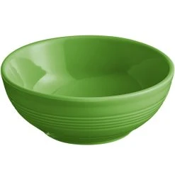 Alternative view of Sample - Acopa Capri 13 Oz. Palm Green Stoneware Nappie Bowl