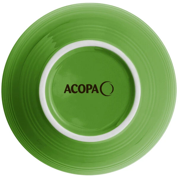 Sample - Acopa Capri 13 Oz. Palm Green Stoneware Nappie Bowl 3 Sample - Acopa Capri 13 Oz. Palm Green Stoneware Nappie Bowl - Image 3