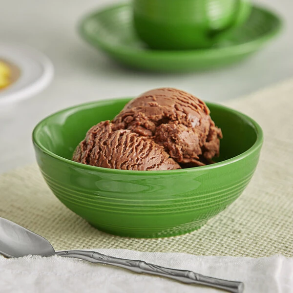 Sample - Acopa Capri 13 Oz. Palm Green Stoneware Nappie Bowl 1 Sample - Acopa Capri 13 Oz. Palm Green Stoneware Nappie Bowl