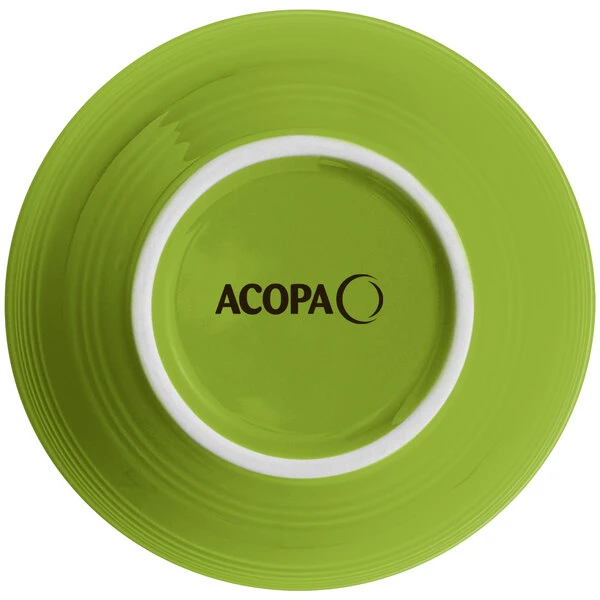 Sample - Acopa Capri 13 Oz. Bamboo Green Stoneware Nappie Bowl 3 Sample - Acopa Capri 13 Oz. Bamboo Green Stoneware Nappie Bowl - Image 3