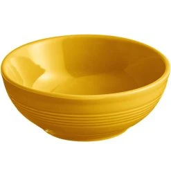 Alternative view of Sample - Acopa Capri 13 Oz. Mango Orange Stoneware Nappie Bowl