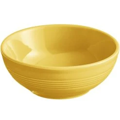 Alternative view of Sample - Acopa Capri 13 Oz. Citrus Yellow Stoneware Nappie Bowl