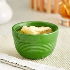 Sample- Acopa Capri 8 Oz. Palm Green Stoneware Bouillon Cup