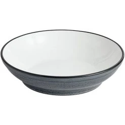 Alternative view of Acopa Embers 48 Oz. Midnight Blue Matte Stoneware Pasta Bowl - 6/Case