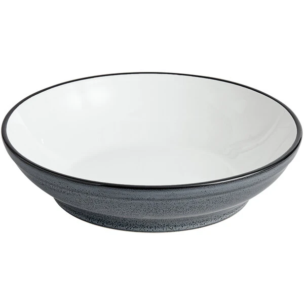 Sample - Acopa Embers 48 Oz. Midnight Blue Matte Stoneware Pasta Bowl 2 Sample - Acopa Embers 48 Oz. Midnight Blue Matte Stoneware Pasta Bowl - Image 2
