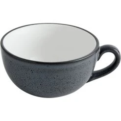 Alternative view of Acopa Embers 12 Oz. Midnight Blue Matte Stoneware Cup - 24/Case