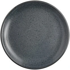 Alternative view of Acopa Embers 7 1/2" Midnight Blue Matte Coupe Stoneware Plate - 24/Case