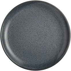 Alternative view of Sample - Acopa Embers 10 3/4" Midnight Blue Matte Coupe Stoneware Plate