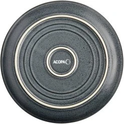 Sample - Acopa Embers 7 1/2" Midnight Blue Matte Coupe Stoneware Plate -Acopa Sales 2327550