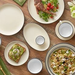 Acopa Embers 10 3/4" Cream White Matte Coupe Stoneware Plate - 12/Case 9 Acopa Embers 10 3/4" Cream White Matte Coupe Stoneware Plate - 12/Case -Acopa Sales 2339751