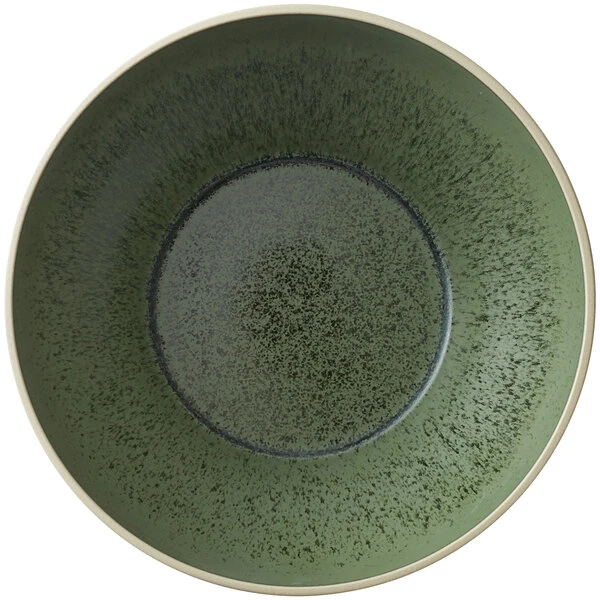 Oneida Moira By 1880 Hospitality MO2752016SB 21 Oz. Smoky Basil Stoneware Bowl - 36/Case 1 Oneida Moira By 1880 Hospitality MO2752016SB 21 Oz. Smoky Basil Stoneware Bowl - 36/Case