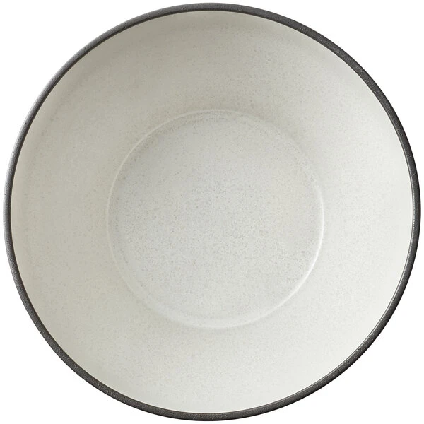 Oneida Moira By 1880 Hospitality MO2752021DW 53 Oz. Dusted White Stoneware Bowl - 12/Case 1 Oneida Moira By 1880 Hospitality MO2752021DW 53 Oz. Dusted White Stoneware Bowl - 12/Case