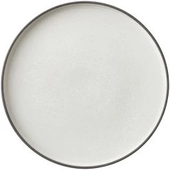 Oneida Moira By 1880 Hospitality MO2701020DW 7 3/4" Dusted White Stoneware Plate - 12/Case