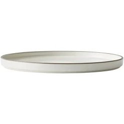 Alternative view of Oneida Moira By 1880 Hospitality MO2701020DW 7 3/4" Dusted White Stoneware Plate - 12/Case