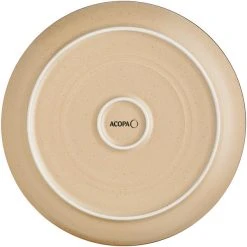 Sample - Acopa Embers 9 1/2" Harvest Tan Matte Coupe Stoneware Plate -Acopa Sales 2374530
