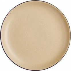 Alternative view of Sample - Acopa Embers 10 3/4" Harvest Tan Matte Coupe Stoneware Plate