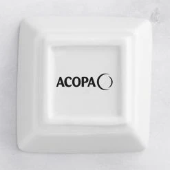 Acopa 2.75 Oz. Square Bright White Porcelain Sauce Cup - 36/Case -Acopa Sales 2419162