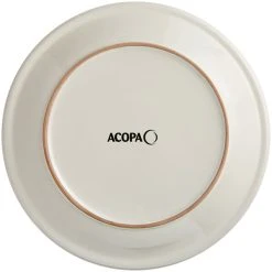Acopa 10 1/2" Ivory (American White) Narrow Rim Stoneware Plate - 12/Case -Acopa Sales 2464169