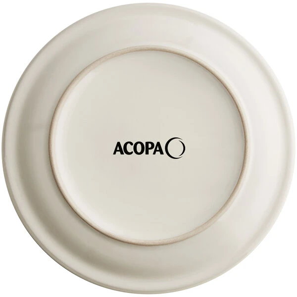 Acopa 8 1/4" Ivory (American White) Narrow Rim Stoneware Plate - 36/Case 3 Acopa 8 1/4" Ivory (American White) Narrow Rim Stoneware Plate - 36/Case - Image 3