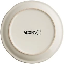 Acopa 9" Ivory (American White) Narrow Rim Stoneware Plate - 24/Case -Acopa Sales 2464175