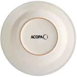 Acopa 24 Oz. Ivory (American White) Wide Rim Rolled Edge Stoneware Pasta Bowl - 12/Case -Acopa Sales 2464187
