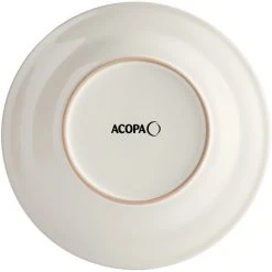Acopa 26 Oz. Ivory (American White) Wide Rim Rolled Edge Stoneware Pasta Bowl - 12/Case -Acopa Sales 2464190