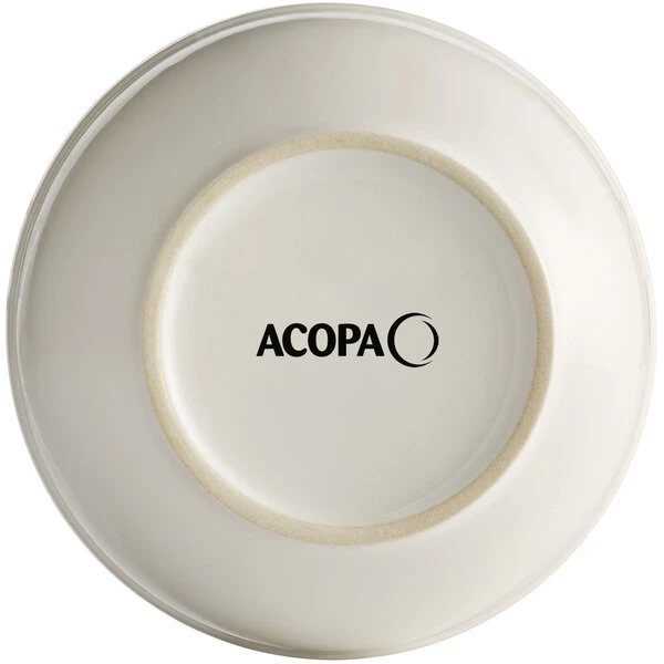 Acopa 13 Oz. Ivory (American White) Rolled Edge Stoneware Nappie Bowl - 6/Pack 3 Acopa 13 Oz. Ivory (American White) Rolled Edge Stoneware Nappie Bowl - 6/Pack - Image 3