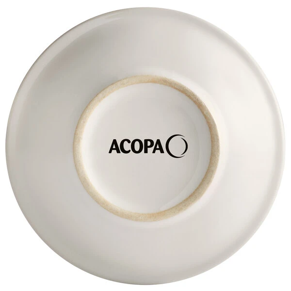 Acopa 5 Oz. Ivory (American White) Rolled Edge Stoneware Fruit / Monkey Dish - 6/Pack 3 Acopa 5 Oz. Ivory (American White) Rolled Edge Stoneware Fruit / Monkey Dish - 6/Pack - Image 3