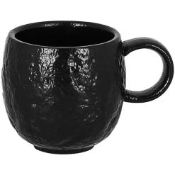 RAK Porcelain Roks 3.05 Oz. Black Porcelain Espresso Cup - 12/Case