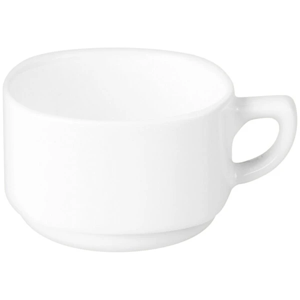 RAK Porcelain Ska 5.75 Oz. Ivory Porcelain Coffee / Tea Cup - 12/Case 1 RAK Porcelain Ska 5.75 Oz. Ivory Porcelain Coffee / Tea Cup - 12/Case