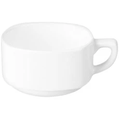 RAK Porcelain Ska 7.8 Oz. Ivory Porcelain Coffee / Tea Cup - 12/Case