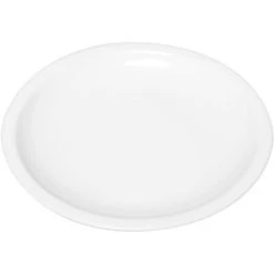 RAK Porcelain Ska 9" Ivory Round Porcelain Flat Healthcare Plate - 12/Case