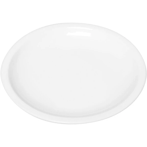RAK Porcelain Ska 9" Ivory Round Porcelain Flat Healthcare Plate - 12/Case 1 RAK Porcelain Ska 9" Ivory Round Porcelain Flat Healthcare Plate - 12/Case