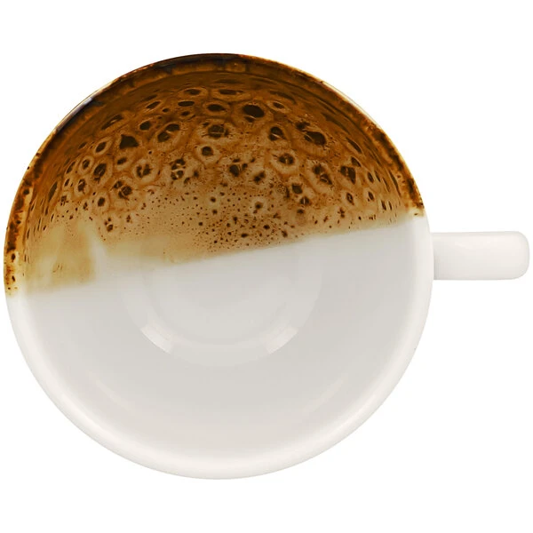 RAK Porcelain Wild 12.5 Oz. Brown Porcelain Breakfast Cup - 12/Case 3 RAK Porcelain Wild 12.5 Oz. Brown Porcelain Breakfast Cup - 12/Case - Image 3