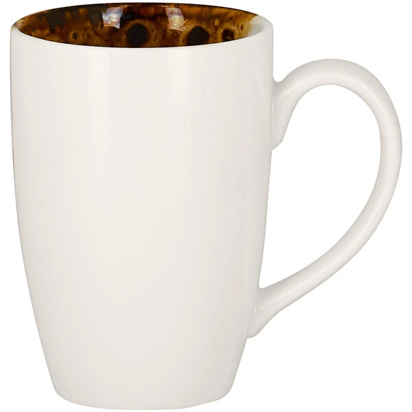 RAK Porcelain Wild 10.15 Oz. Brown Porcelain Mug - 6/Case 1 RAK Porcelain Wild 10.15 Oz. Brown Porcelain Mug - 6/Case
