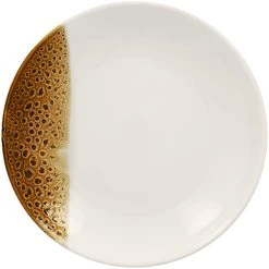 RAK Porcelain Wild 11 13/16" Brown Round Porcelain Deep Coupe Plate - 12/Case