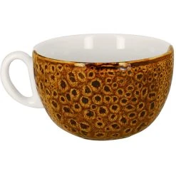 Alternative view of RAK Porcelain Wild 15.2 Oz. Brown Porcelain Breakfast Cup - 12/Case