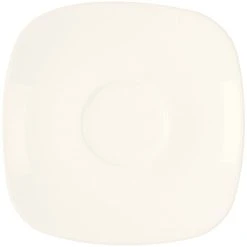 RAK Porcelain Ska 5 1/2" Ivory Square Porcelain Saucer - 12/Case