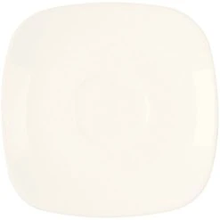 RAK Porcelain Ska 4 3/4" Ivory Square Porcelain Saucer - 12/Case