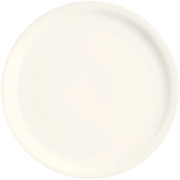 RAK Porcelain Ska 9 7/16" Ivory Narrow Rim Porcelain Flat Plate - 12/Case 1 RAK Porcelain Ska 9 7/16" Ivory Narrow Rim Porcelain Flat Plate - 12/Case