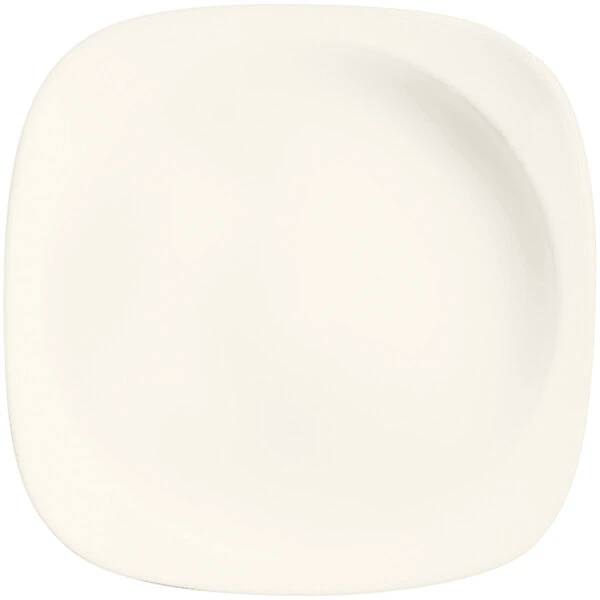 RAK Porcelain Ska 10 5/8" Ivory Square Porcelain Deep Plate - 12/Case 1 RAK Porcelain Ska 10 5/8" Ivory Square Porcelain Deep Plate - 12/Case
