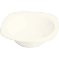 RAK Porcelain Ska 2.55 Oz. Ivory Square Porcelain Bowl - 24/Case