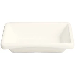 RAK Porcelain Ska 7.45 Oz. Ivory Rectangular Porcelain Bowl - 12/Case