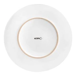 Acopa 10 1/2" Round Bright White Coupe Stoneware Plate - 12/Case -Acopa Sales 2483006